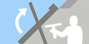 Roof Window Rotation for Cleaning 